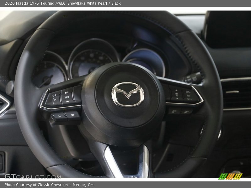 Snowflake White Pearl / Black 2020 Mazda CX-5 Touring AWD