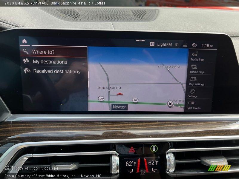 Black Sapphire Metallic / Coffee 2020 BMW X5 xDrive40i