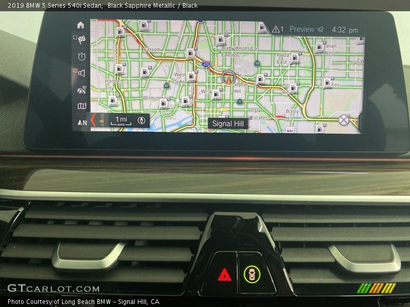 Black Sapphire Metallic / Black 2019 BMW 5 Series 540i Sedan