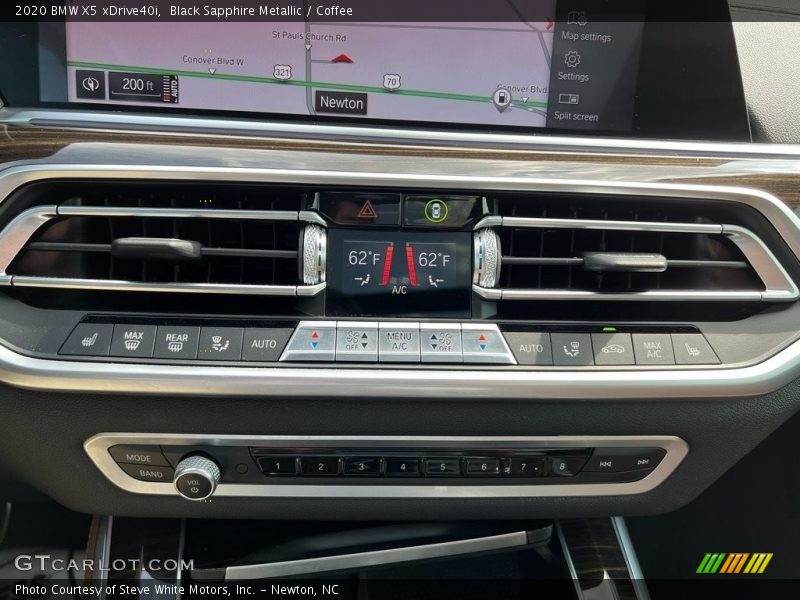 Black Sapphire Metallic / Coffee 2020 BMW X5 xDrive40i
