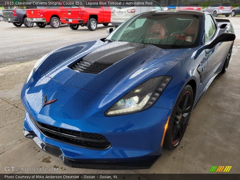 Laguna Blue Tintcoat / Adrenaline Red 2015 Chevrolet Corvette Stingray Coupe Z51