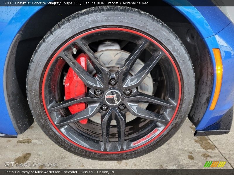 Laguna Blue Tintcoat / Adrenaline Red 2015 Chevrolet Corvette Stingray Coupe Z51