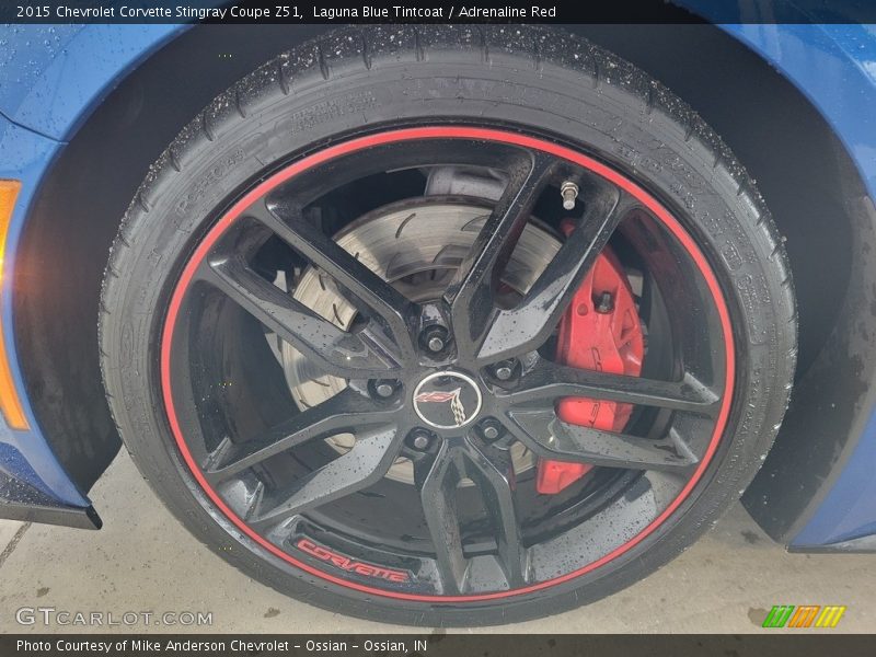 Laguna Blue Tintcoat / Adrenaline Red 2015 Chevrolet Corvette Stingray Coupe Z51