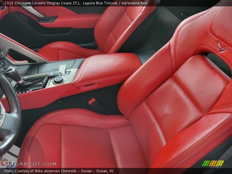 Laguna Blue Tintcoat / Adrenaline Red 2015 Chevrolet Corvette Stingray Coupe Z51
