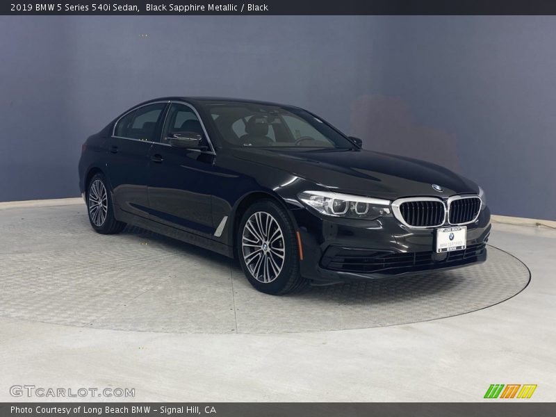 Black Sapphire Metallic / Black 2019 BMW 5 Series 540i Sedan