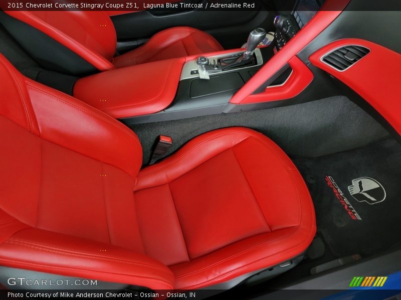 Laguna Blue Tintcoat / Adrenaline Red 2015 Chevrolet Corvette Stingray Coupe Z51