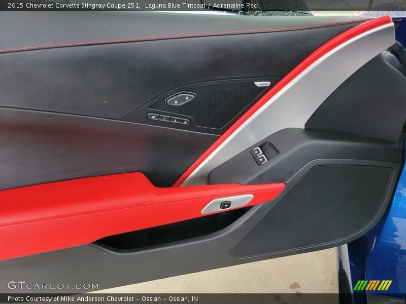 Laguna Blue Tintcoat / Adrenaline Red 2015 Chevrolet Corvette Stingray Coupe Z51