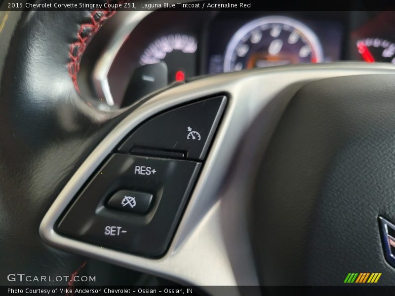Laguna Blue Tintcoat / Adrenaline Red 2015 Chevrolet Corvette Stingray Coupe Z51