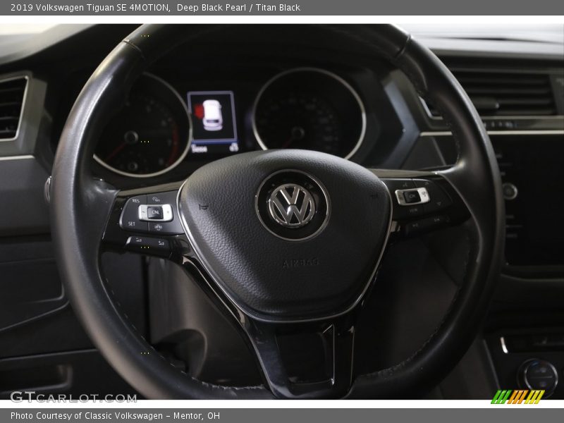 Deep Black Pearl / Titan Black 2019 Volkswagen Tiguan SE 4MOTION
