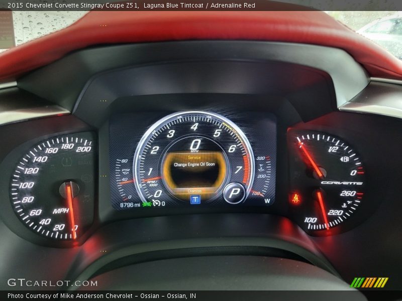 Laguna Blue Tintcoat / Adrenaline Red 2015 Chevrolet Corvette Stingray Coupe Z51