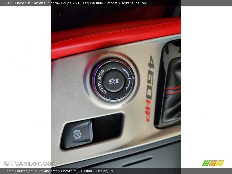 Laguna Blue Tintcoat / Adrenaline Red 2015 Chevrolet Corvette Stingray Coupe Z51