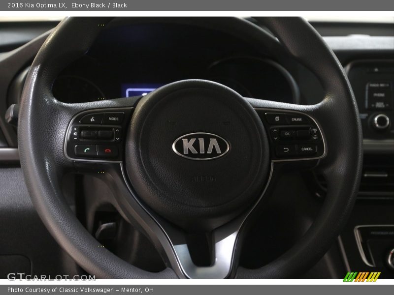 Ebony Black / Black 2016 Kia Optima LX