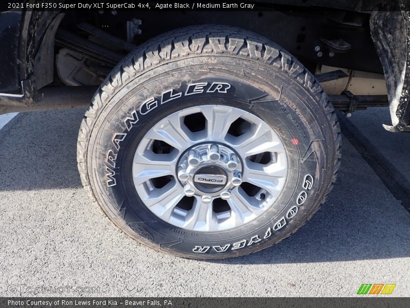 Agate Black / Medium Earth Gray 2021 Ford F350 Super Duty XLT SuperCab 4x4