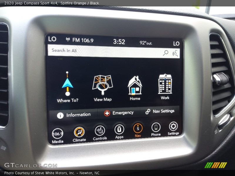 Spitfire Orange / Black 2020 Jeep Compass Sport 4x4