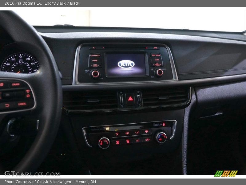 Ebony Black / Black 2016 Kia Optima LX