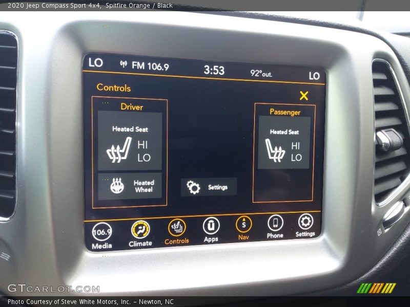 Spitfire Orange / Black 2020 Jeep Compass Sport 4x4