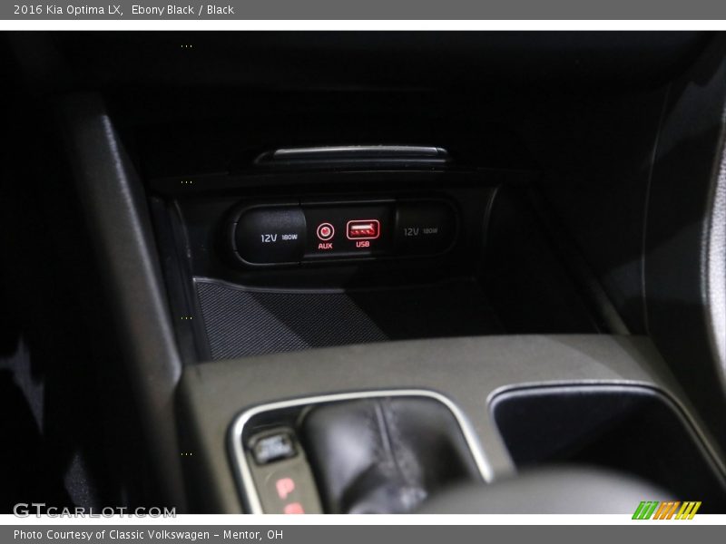 Ebony Black / Black 2016 Kia Optima LX