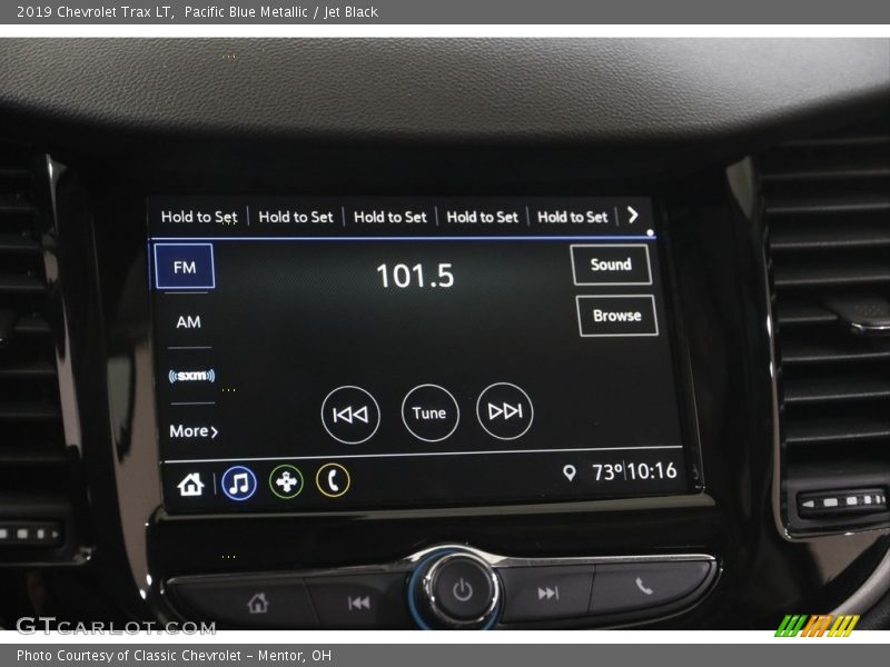 Pacific Blue Metallic / Jet Black 2019 Chevrolet Trax LT