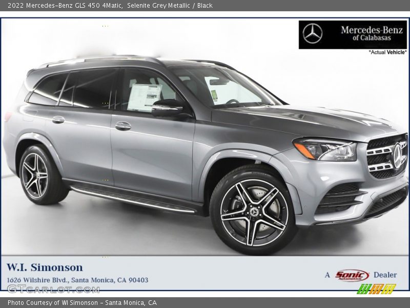 Selenite Grey Metallic / Black 2022 Mercedes-Benz GLS 450 4Matic