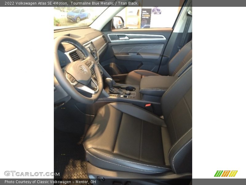 Tourmaline Blue Metallic / Titan Black 2022 Volkswagen Atlas SE 4Motion