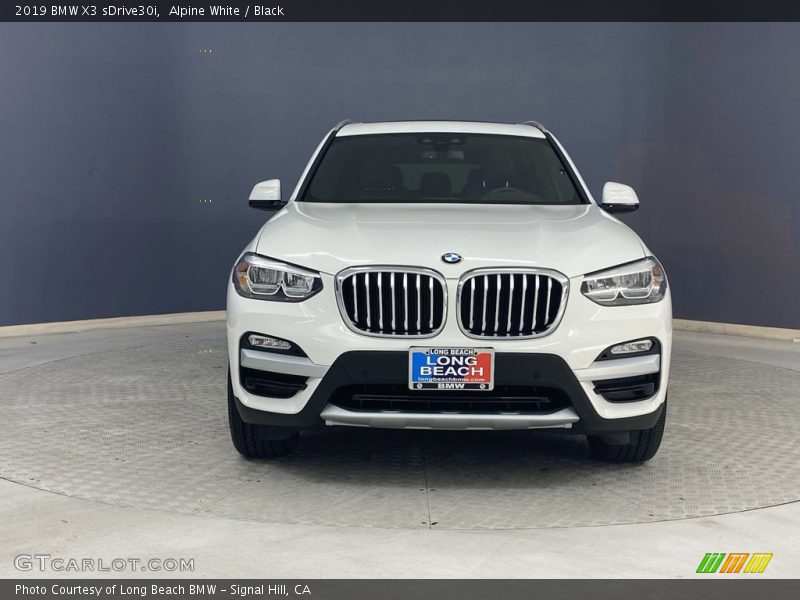 Alpine White / Black 2019 BMW X3 sDrive30i