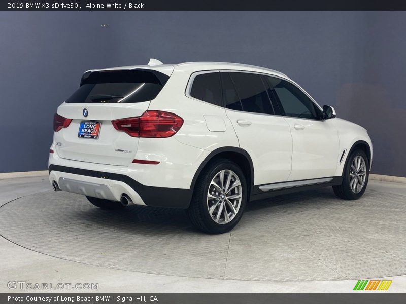 Alpine White / Black 2019 BMW X3 sDrive30i