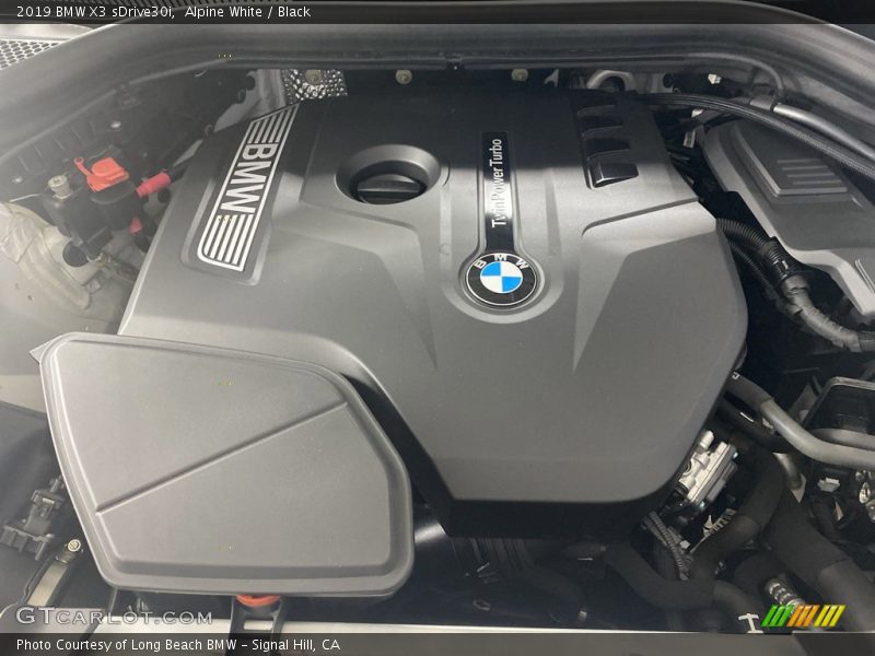 Alpine White / Black 2019 BMW X3 sDrive30i