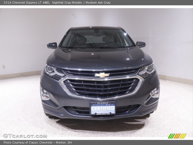 Nightfall Gray Metallic / Medium Ash Gray 2019 Chevrolet Equinox LT AWD