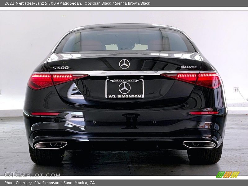 Obsidian Black / Sienna Brown/Black 2022 Mercedes-Benz S 500 4Matic Sedan
