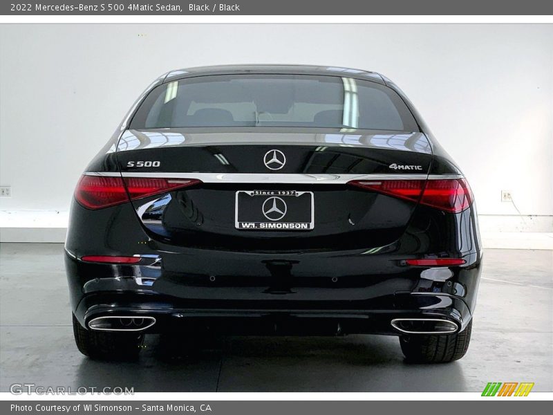 Black / Black 2022 Mercedes-Benz S 500 4Matic Sedan