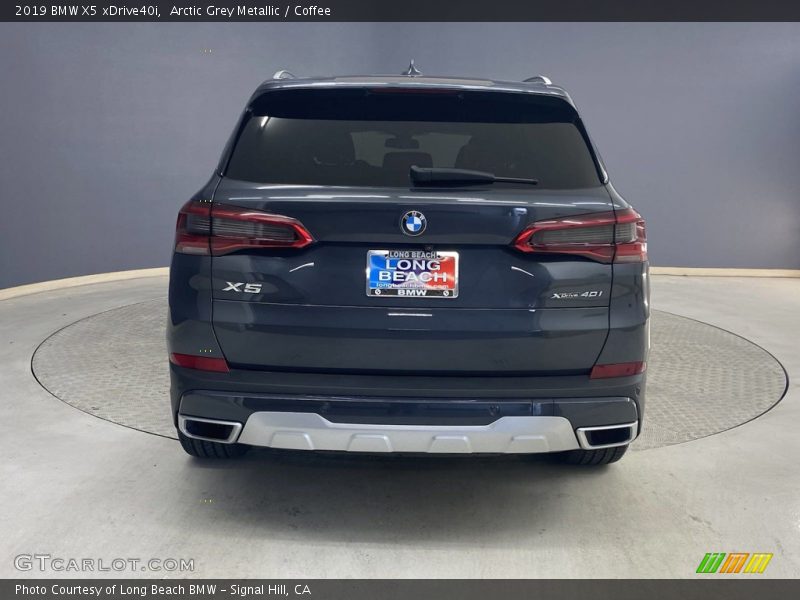 Arctic Grey Metallic / Coffee 2019 BMW X5 xDrive40i
