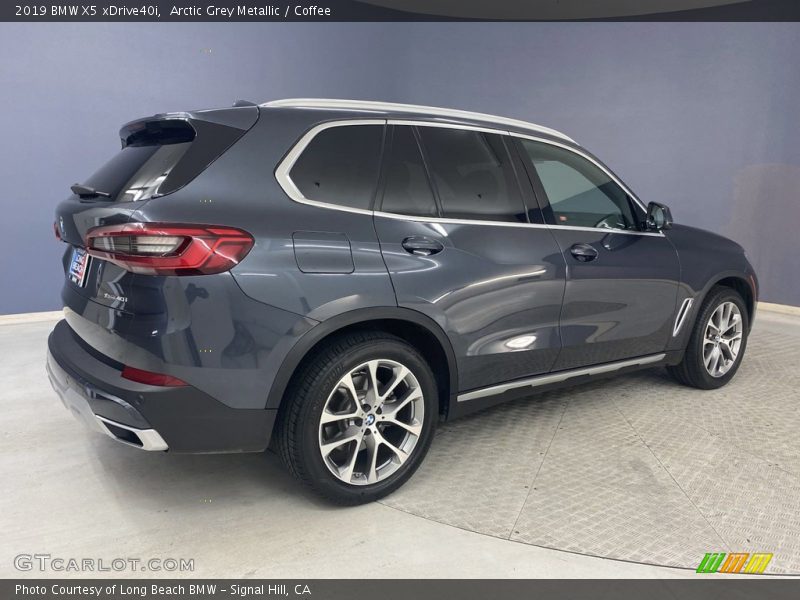 Arctic Grey Metallic / Coffee 2019 BMW X5 xDrive40i