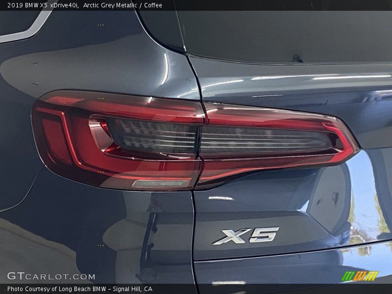 Arctic Grey Metallic / Coffee 2019 BMW X5 xDrive40i