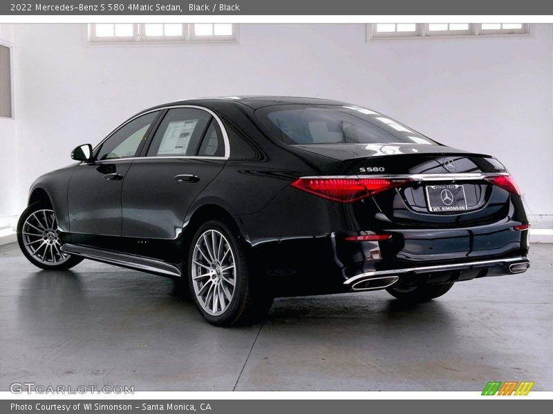 Black / Black 2022 Mercedes-Benz S 580 4Matic Sedan