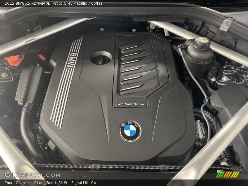 Arctic Grey Metallic / Coffee 2019 BMW X5 xDrive40i