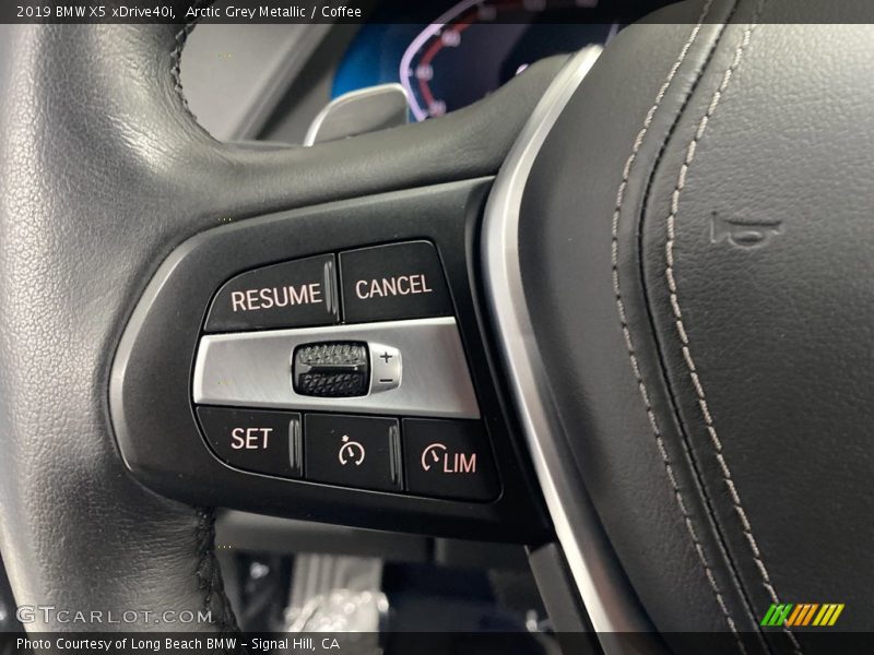 Arctic Grey Metallic / Coffee 2019 BMW X5 xDrive40i