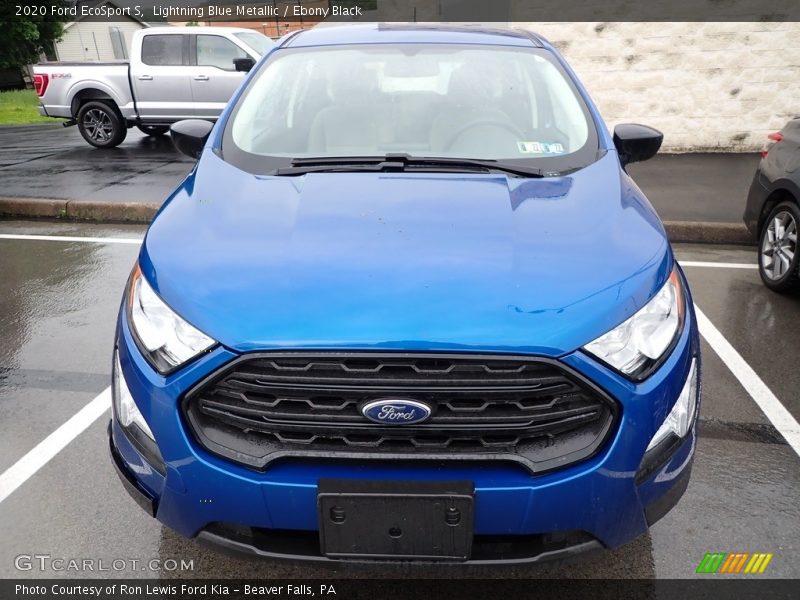 Lightning Blue Metallic / Ebony Black 2020 Ford EcoSport S
