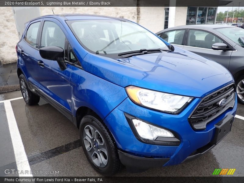 Lightning Blue Metallic / Ebony Black 2020 Ford EcoSport S