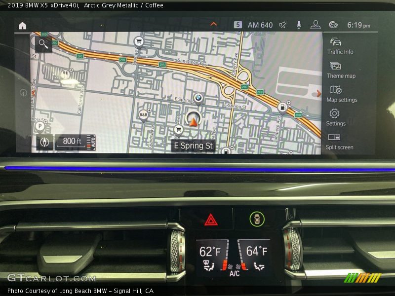 Arctic Grey Metallic / Coffee 2019 BMW X5 xDrive40i