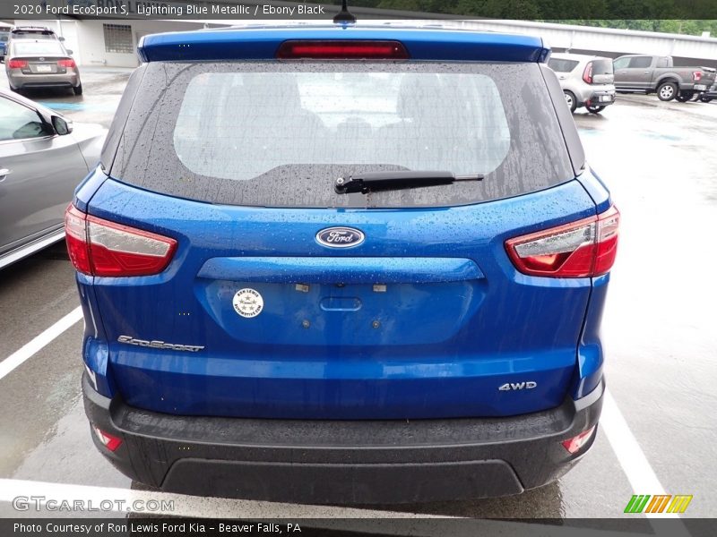 Lightning Blue Metallic / Ebony Black 2020 Ford EcoSport S