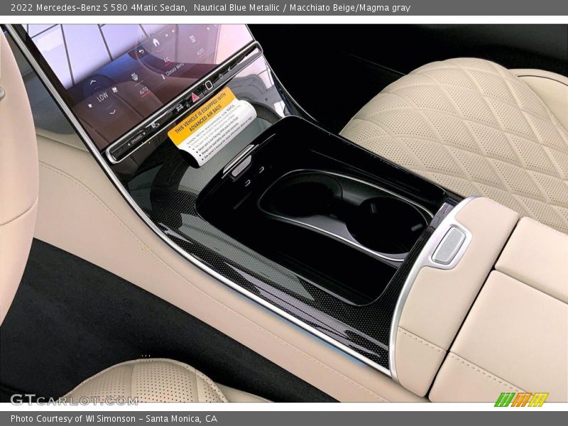 Nautical Blue Metallic / Macchiato Beige/Magma gray 2022 Mercedes-Benz S 580 4Matic Sedan