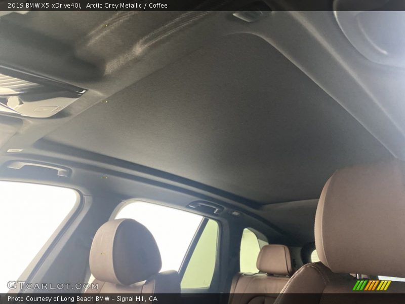 Arctic Grey Metallic / Coffee 2019 BMW X5 xDrive40i