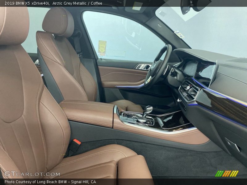 Arctic Grey Metallic / Coffee 2019 BMW X5 xDrive40i