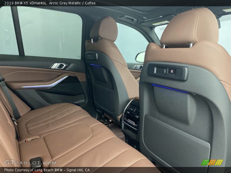 Arctic Grey Metallic / Coffee 2019 BMW X5 xDrive40i