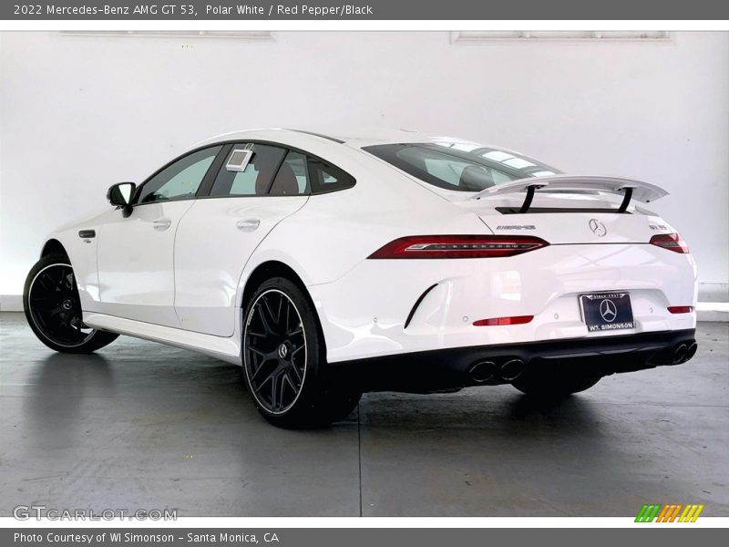 Polar White / Red Pepper/Black 2022 Mercedes-Benz AMG GT 53
