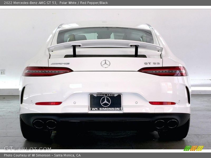 Polar White / Red Pepper/Black 2022 Mercedes-Benz AMG GT 53