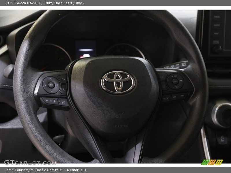 Ruby Flare Pearl / Black 2019 Toyota RAV4 LE