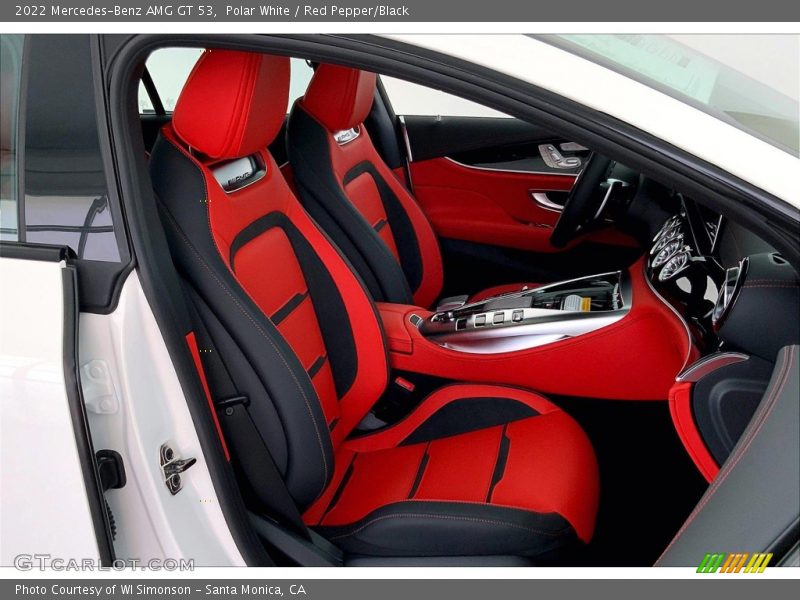 Polar White / Red Pepper/Black 2022 Mercedes-Benz AMG GT 53