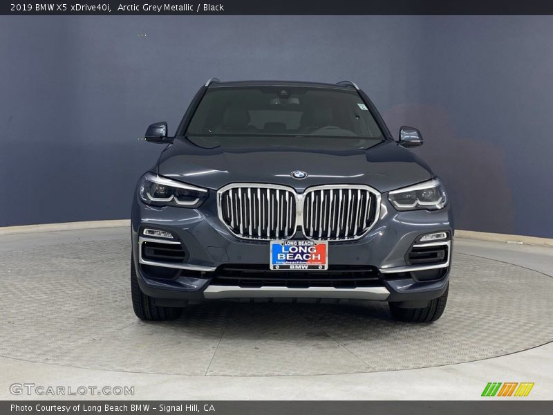 Arctic Grey Metallic / Black 2019 BMW X5 xDrive40i