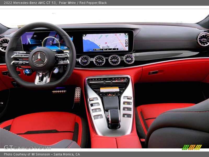 Polar White / Red Pepper/Black 2022 Mercedes-Benz AMG GT 53